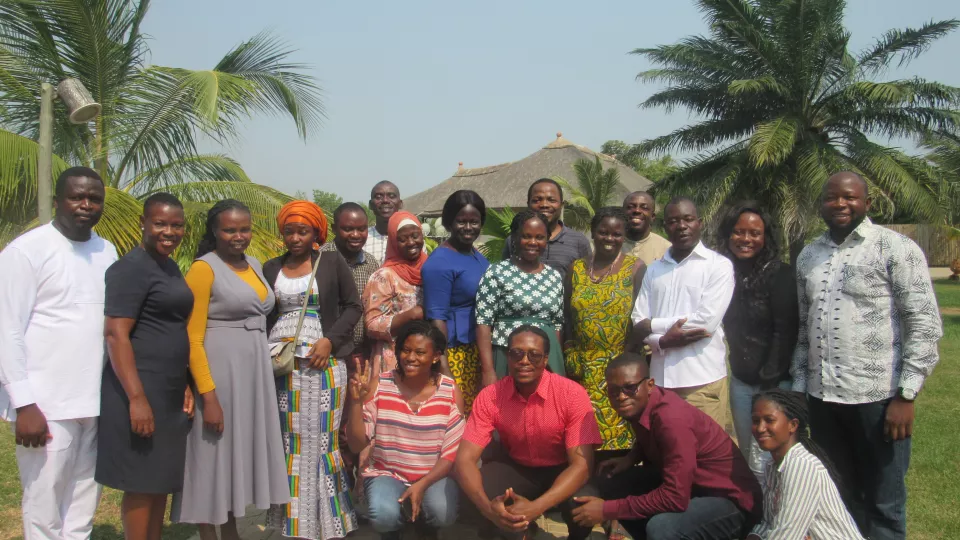 Group photo with the participants from the methodology course in Ghana. Photo
