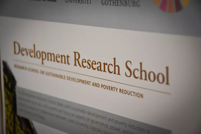 Picture of the Development Research School poster